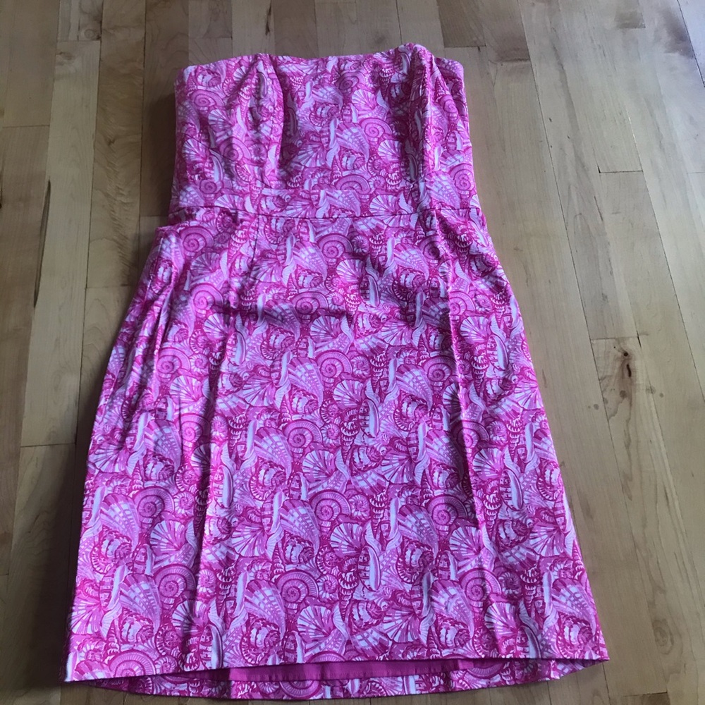 NWT VINEYARD VINES PRINT STRAPLESS DRESS
